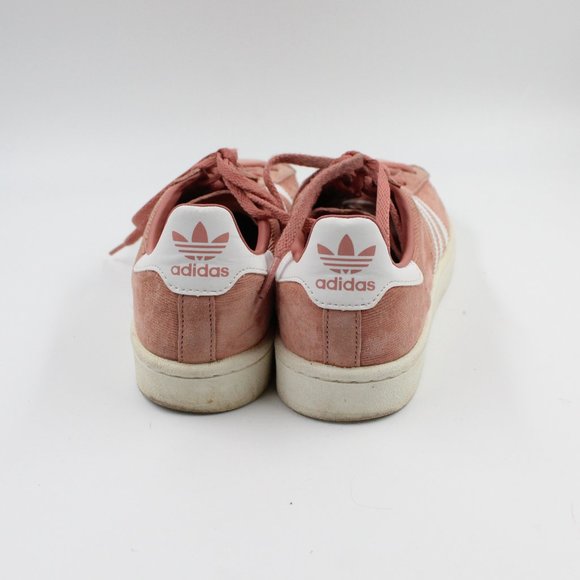 Adidas Women’s Pink and White Stripe Campus Sneakers US 6.5 - Picture 2 of 10